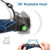 1200lm LED Headlights IPX5 Waterproof Headlamp 3 Lighting Modes SOS Night Flashlights Adventure Camping Hunting Hiking