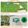 Solar Powered Ultrasonic Animal Repeller Motion Sensor USB Animal Repellent Chaser IP44 Waterproof for Farm Garden Yard to Drive Deer Raccoon Squirrel
