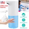 350ML/14OZ Automatic Foam Soap Dispenser Waterproof Touchless Sensor Hand Gel Countertop Dispenser Rechargeable Foam Pump For Kitchen Bathroom Kinderg