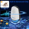 2 Pack Ultrasonic Pest Repeller with Night light Plug In Pest Mice Repellent Indoor Roach Bed Bug Mouse Rodent Mosquito Killer for Bedroom Garage Ware