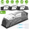 4Pcs Humane Live Mouse Trap Reusable Rat Rodent Trap Catch Release Cage with Top Handle Safe for Family Children Pets Easy Setup