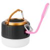 LED Camping Lantern Light USB Rechargeable Solar Powered Emergency Lamp IPX4 Waterproof 5400mAh Power Bank Camping Lantern For Power Outage Fishing