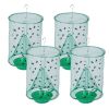 4 Set Ranch Fly Trap with Bait Trap Reusable Hanging Fly Catcher Killer Cage Net Pest Bug Trap for Outdoor Farm Orchard