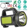 100000LM Super Bright LED Searchlight Portable Rechargeable Handheld Flashlight Waterproof Main Side Emergency Spotlight Camping Lantern