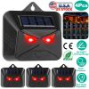 4Pcs Solar Predator Control Light Coyote Deterrent Deer Bird Repeller Lamp Animal Repellent for Garden Farm