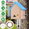 Wood Carpenter Bee Trap Outdoor Natural Pine Wood Outdoor Hanging Wooden Bee Trap For Outside Patio Deck Eave Fence
