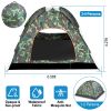 3/4 Person Instant Pop Up Dome Tent Waterproof Camping Tent w/Mosquito Net Doors Bags