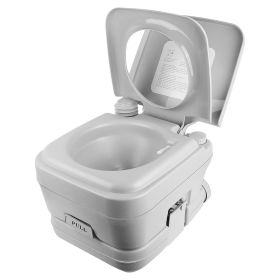 10L/2.64Gal Portable Toilet Camping Porta Potty Leak-proof Flush Travel Commode For Camping Traveling Boating Outdoor Activities