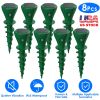 8Pcs Solar Powered Mole Repellent Waterproof Solar Animal Repellers for Moles Gophers Groundhogs Snakes Voles Outdoor Vibration Stake For Farm Garden