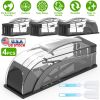 4Pcs Humane Live Mouse Trap Reusable Rat Rodent Trap Catch Release Cage with Top Handle Safe for Family Children Pets Easy Setup