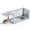 Single Door Rat Trap Cage Humane Rodent Trap Mouse Trap Indoor Outdoor for Small Rodents Mice Voles Hamsters