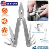 Outdoor Survival Tool Set Pocket Knife Pliers Flashlight Survival Emergency Kit for Camping Hiking Adventure Fishing Hunting