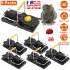 6Packs Mouse Traps Reusable Rat Rodent Killer Effective Pest Control Mouse Catcher Mice Snap Kill Trap