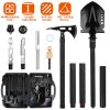 Multifunctional Shovel Axe Set Camping Survival Shovel Multitool Emergency Survival Gear with Extension Handles Carrying Box