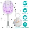 2 in 1 Electric Rechargeable Bug Zapper Mosquito Insect Killer Fly Swatter Mosquito Zapper Racket Mosquito Trap Catcher