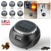 Ultrasonic Rodent Chaser Rat Repellent Pest Driver Mouse Control Squirrel Repeller with 4 Modes 4-65KHz Strobe Light 4 Timer 1292sq.ft. Coverage for R