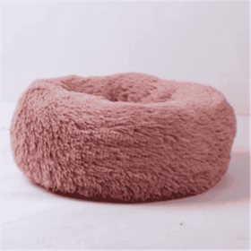 Round Long Hairy Autumn And Winter Nest Pad Cat Mattress (Option: Pink-70cm)