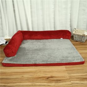 Pet Dog Bed (Option: Red-Bilateral-L)