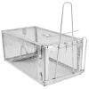 1Pc Rat Trap Cage Humane Live Rodent Trap Cage Galvanized Iron Mice Mouse Control Bait Catch with Detachable U Shaped Rod