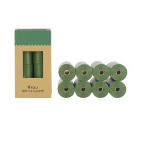 EPI Environmentally Friendly Degradable Pet Garbage Bag (Option: Green 8 Rolls Boxedset-Lavender Flavor)