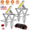 2PCS Easy Setup Mole Scissor Traps Outdoor Reusable Mole Rodent Control Trap Solid Metal Material For Lawn Garden Yard