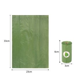 EPI Environmentally Friendly Degradable Pet Garbage Bag (Option: Green Single Roll-Tasteless)