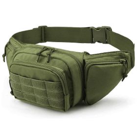 Tactical Fanny Pack For Men Concealed Carry Bag Military Waist Bag Traveling Waist Pouch with Adjustable Strap Quick Release for Camping Hiking (Option: ArmyGreen)