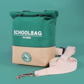 Pet Self Backpack Backpacks Rucksack SmallDog Bag Outdoor Pet Backpack Dog VestBackpack Portable Dog Backpack Dog SupplyBackpack For Dog Polyester Pup (Option: Green-S)