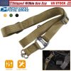 2 Point Rifle Gun Sling Adjustable w/ Fast Loop Heavy Duty Quick Detach Swivel for Outdoor Sports
