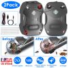 2 Pack Under Hood Ultrasonic Rodent Repeller Rodent Control Deterrent Chaser Blocker for Vehicle Indoor with Strobe Light 3 Power Supplies