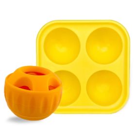 Dog Silicone Slow Tableware Molar Food Leakage Toy Pet Pets Supplies (Option: Orange Suit Sphere Tray)