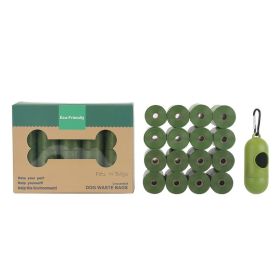 EPI Environmentally Friendly Degradable Pet Garbage Bag (Option: Green 16 1 Boxedset-Tasteless)