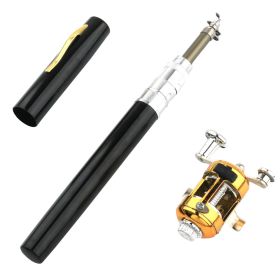 METABEST Premium Aluminum Alloy Pocket-Sized Pen Style Fishing Rod - Compact, Portable, And Ultra-Lightweight For Ice Raft, Bridge, And Travel Fishing (Option: W132843552 1pcs)