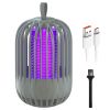 900V High Voltage Cordless Indoor Bug Zapper Type C Rechargeable Mosquito Lamp Trap Portable Electric Mosquito Killer with Hanging Strap Night Light f