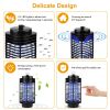 Electric Bug Zapper UV Light Flying Zapper Insect Killer Lamps Pest Mosquito Fly Trap Catcher Odorless Noiseless for Home Restaurant